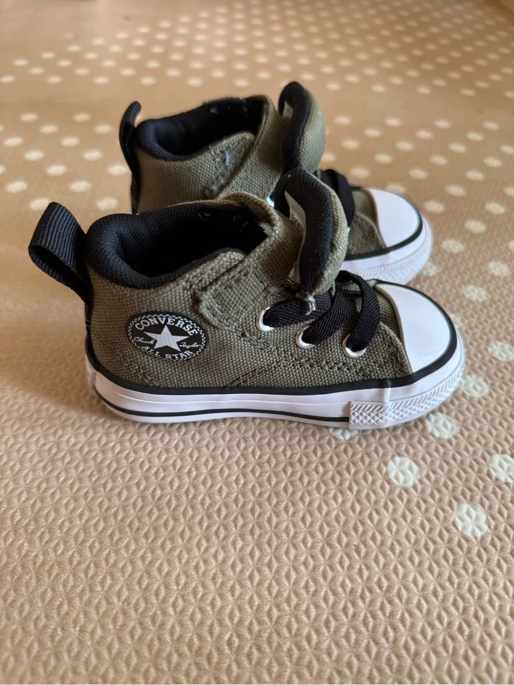 Converse Chuck Taylor All Star High Top Infant Sneakers Olive Green Size 4